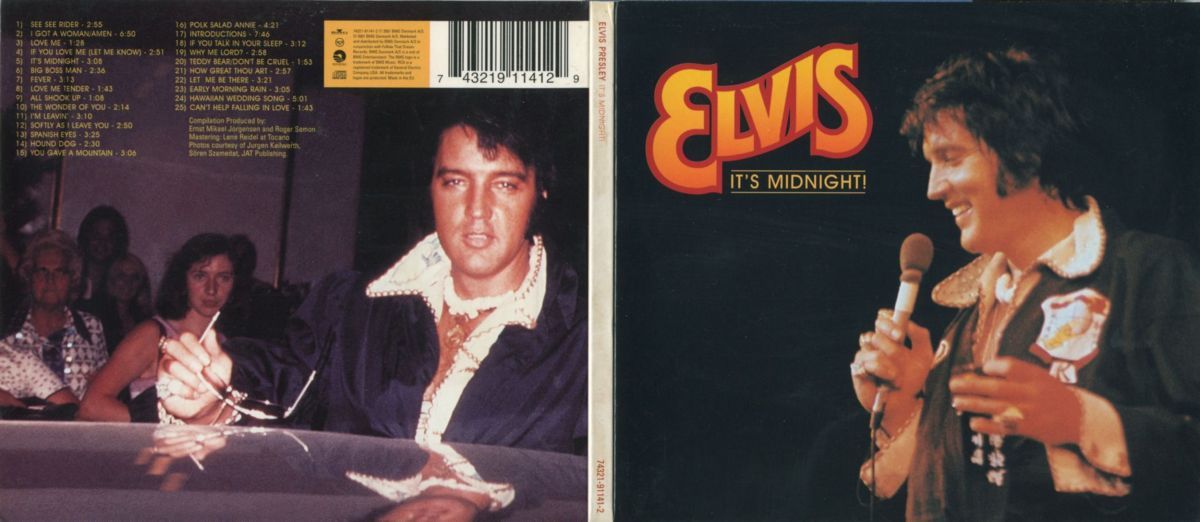 Elvis Presley  Its Midnight : Front + Back